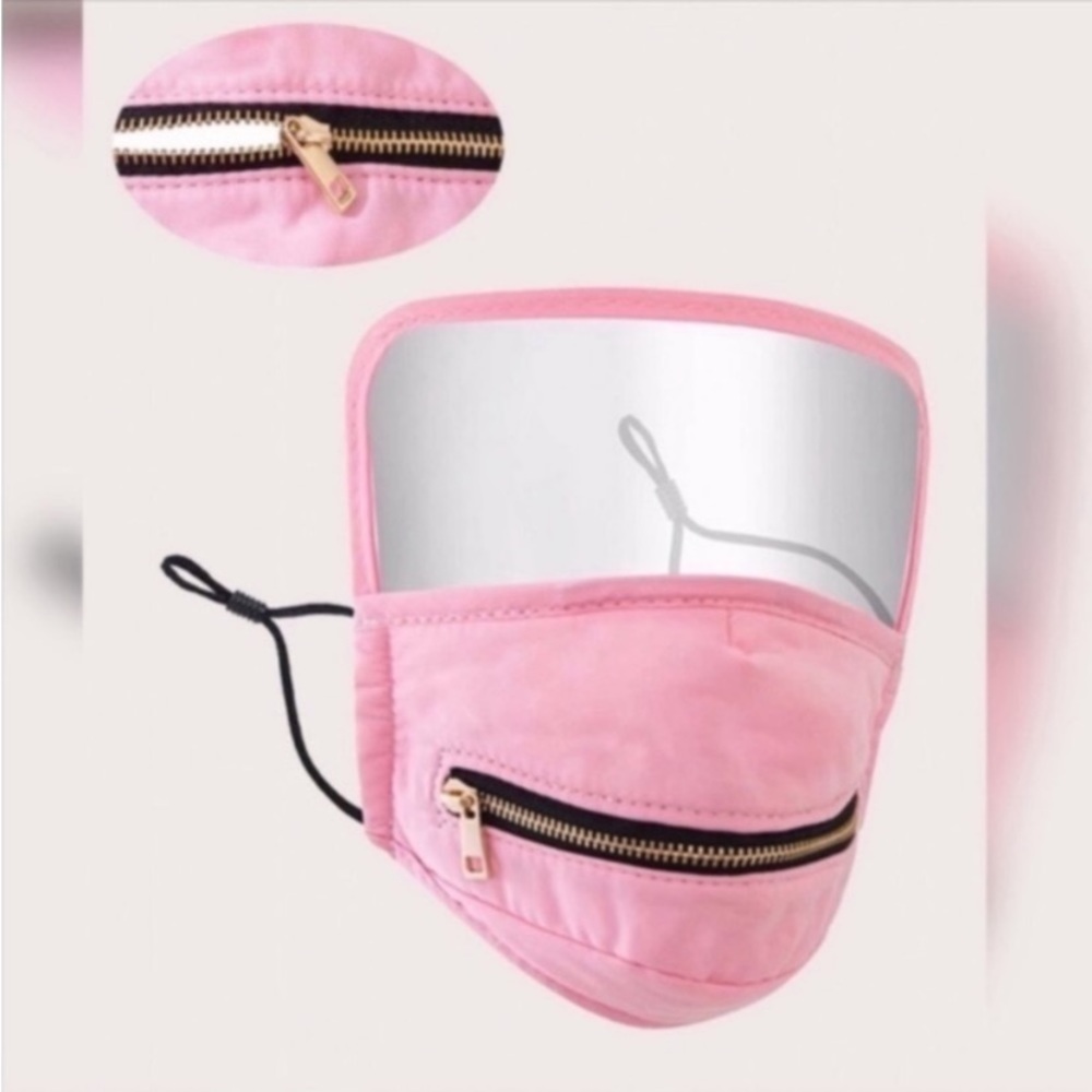 PINK FLORAL PRINT CARDIGAN & FACE MASK BUNDLE DEAL INCLUDES 2 ITEMS - Picture 3 of 3